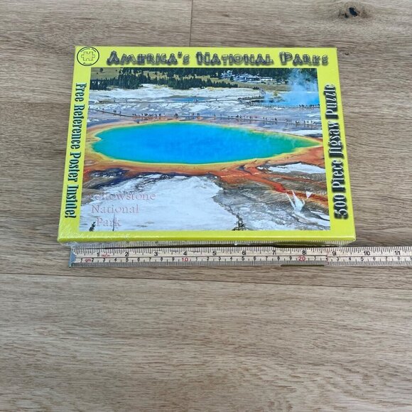 Americas National Parks 500 Piece Jigsaw Puzzle Yellowstone Spring NEW SEALED - Picture 7 of 9